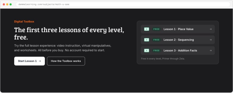 Digital Toolbox: the first three lessons of every level, free