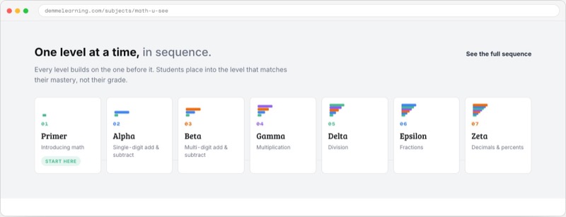 One level at a time, in sequence