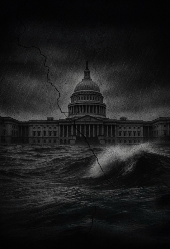 Study: the Capitol behind a breaking wave