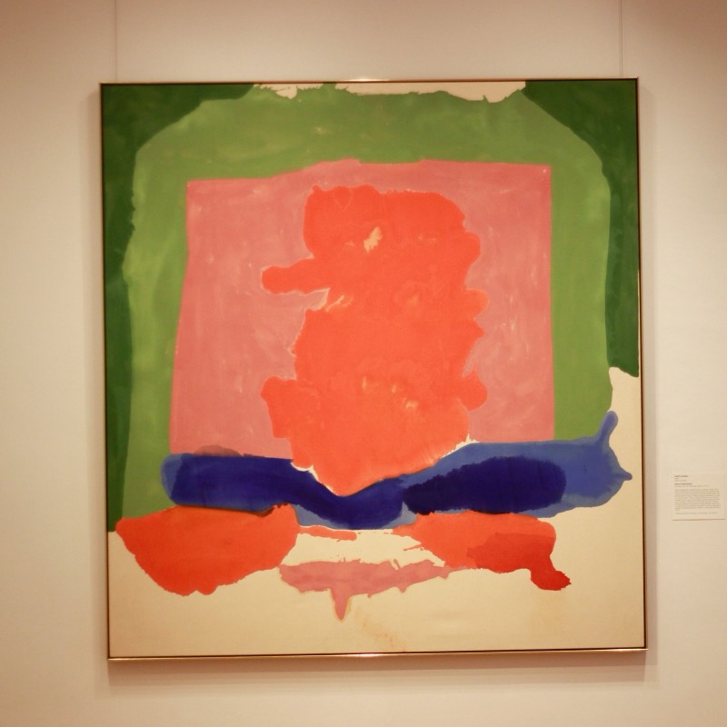 Abstract painting on a gallery wall