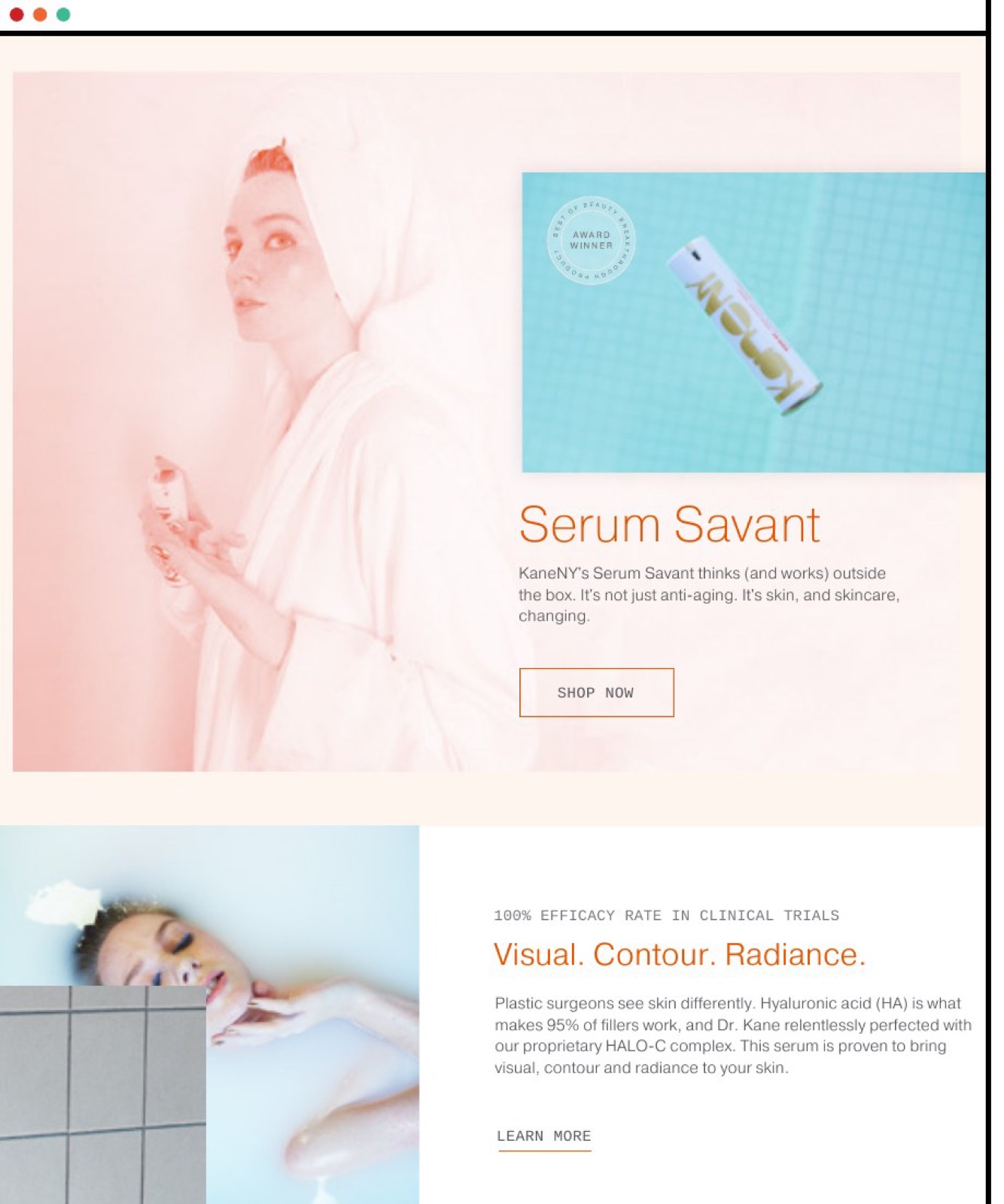The redesigned home page, 2017.