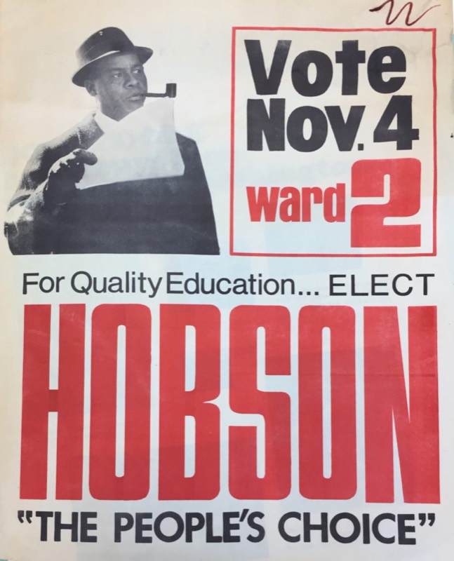 A Julius Hobson campaign poster: Vote Nov. 4, Ward 2, The People’s Choice